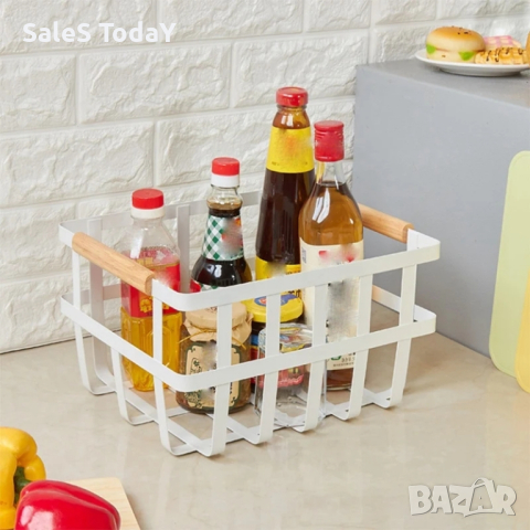 Кошница за плодове и зеленчуци, бяла, меташна, снимка 5 - Аксесоари за кухня - 44461577