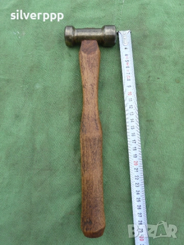  Стар месингов тенекеджийски чук - 332 