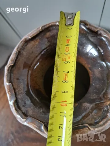 немска керамична ваза с цветя    10/2, снимка 6 - Вази - 48903620