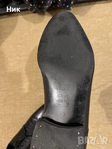 Мъжки черни кожени обувки, снимка 3 - Официални обувки - 52571536
