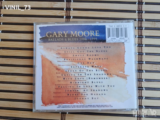 Gary Moore – Ballads & Blues 1982 - 1994, снимка 3 - CD дискове - 50809014
