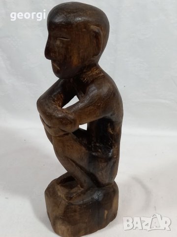 Дървена статуетка дърворезба   27/2, снимка 3 - Статуетки - 35626438