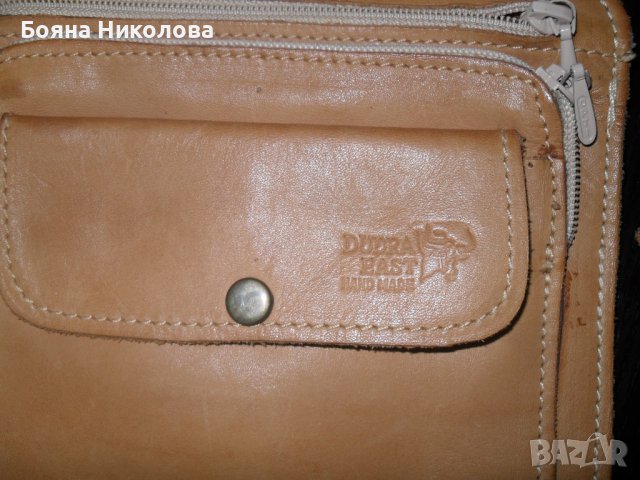 Чанта за носене на пари и документи до тялото -кожа, ръчна изработка- НОВА, снимка 2 - Чанти - 36771692