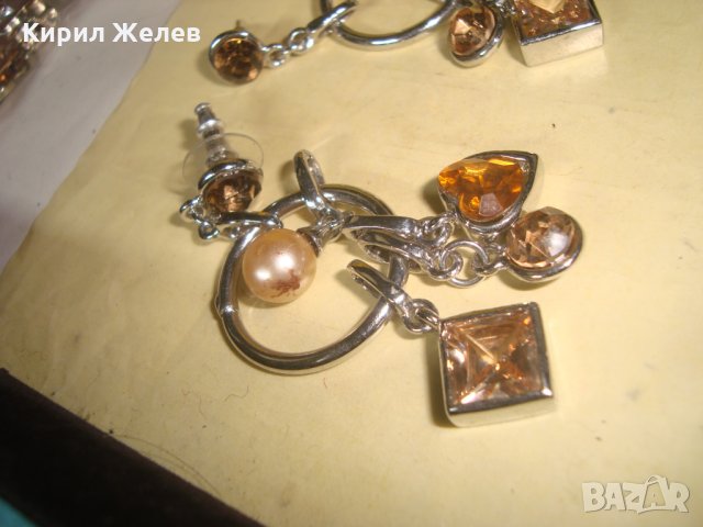 МАСИВНИ КРАСИВИ СКЪПОЦЕННИ АРТ ФЕШЪН СРЕБРИСТИ ОБЕЦИ 27411, снимка 12 - Обеци - 35101001