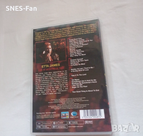 DVD Etta James, снимка 3 - DVD дискове - 51704497