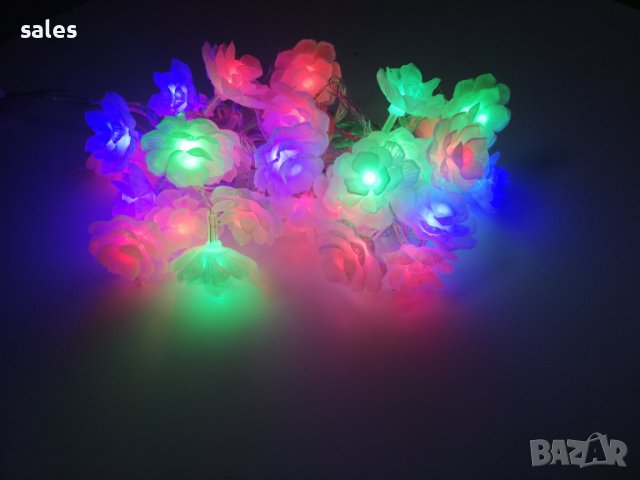 Коледни LED лампички цветя, снимка 7 - Декорация за дома - 38522465