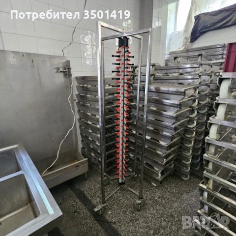 Оборудване за ресторанти - професионални подвижни стойки за чинии, снимка 2 - Друго търговско оборудване - 54338702