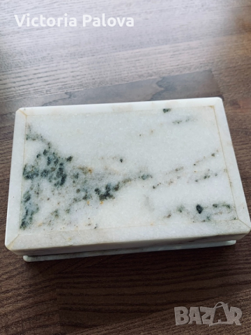 Мраморна кутийка за бижута, снимка 3 - Антикварни и старинни предмети - 36550430