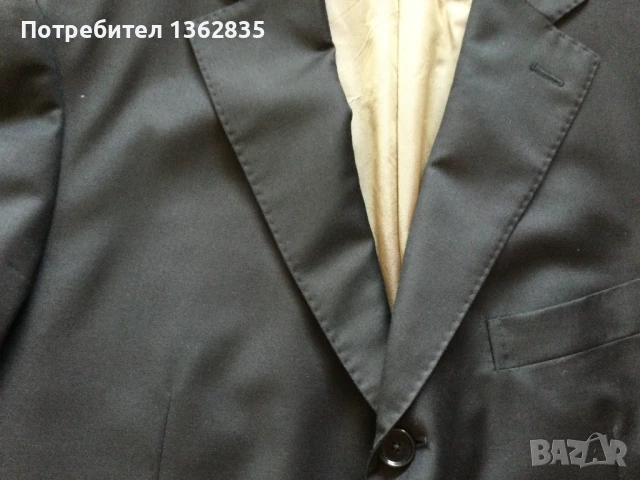 НОВО 100 % оригинално черно сако BOGLIOLI размер 54 / XL от Италия, снимка 4 - Сака - 51416881
