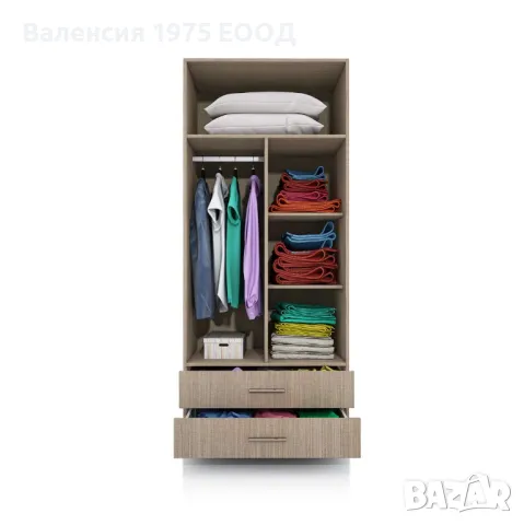 Спален комплект Сити 7062 бяло и арвен, снимка 3 - Спални и легла - 48584735