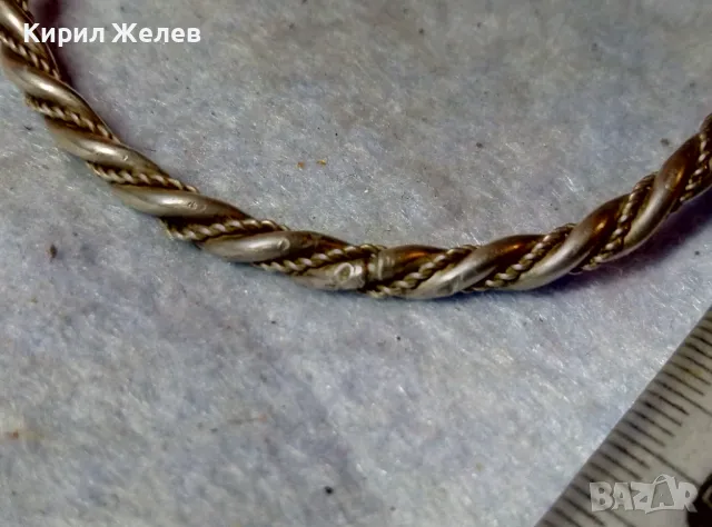 СТАРИННА СРЕБЪРНА ГРИВНА МНОГО ВИСОКА ПРОБА СРЕБРО РЕТРО АРТ ПЛЕТКА РЪЧНА МАЙСТОРСКА РАБОТА 48409, снимка 10 - Антикварни и старинни предмети - 48485615