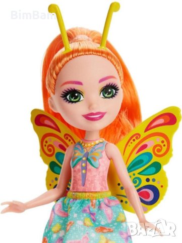 Кукла ENCHANTIMALS City Tails Belisse Butterfly & Dart - пеперудка, снимка 2 - Кукли - 44305940