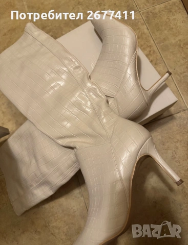 Дамски ботуши на ток 