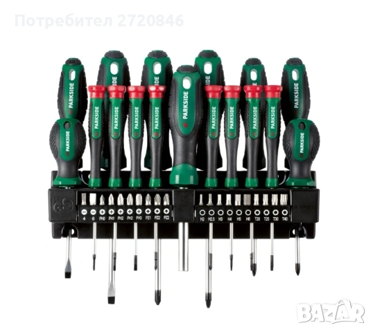 комплект отвертки 37 части Парксайд /Parkside 