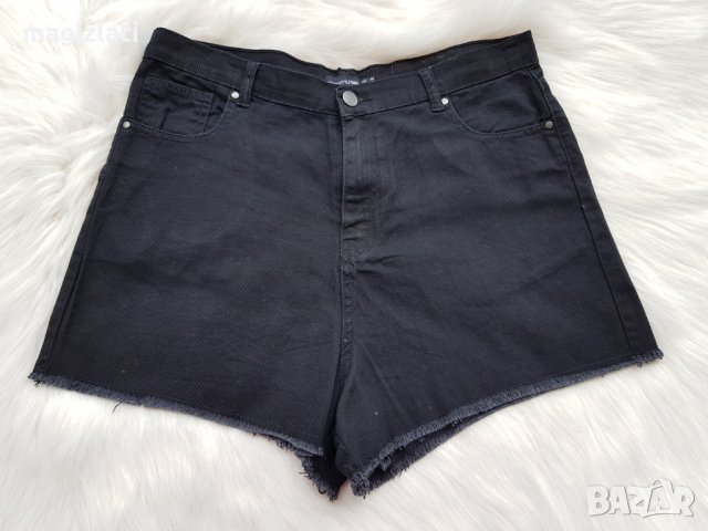 Нови къси дънкови панталони с висока талия размер Л-ХЛ, снимка 1 - Къси панталони и бермуди - 29251147