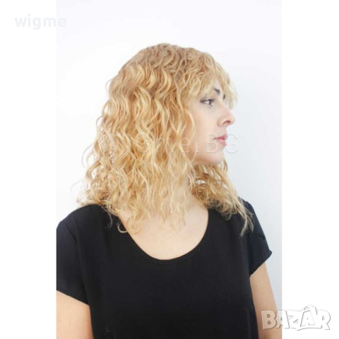 Къдрава тъмноруса от ЕСТЕСТВЕН косъм Кортни, снимка 2 - Аксесоари за коса - 37806304