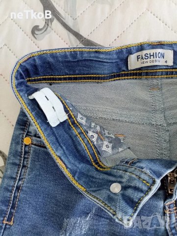 Детски дънки за 4-5год., снимка 3 - Детски панталони и дънки - 48718905