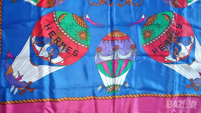 Hermes шал винтидж, снимка 2 - Шапки - 53964604