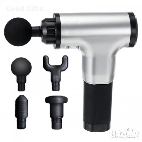 Масажен пистолет за масаж на мускули - 4 глави за масаж Fascial Gun HG-320, снимка 10 - Масажори - 29524979