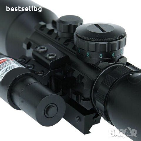 Тактически бързомерец оптически мерник лазерен прицел за оръжие пушка, снимка 9 - Оборудване и аксесоари за оръжия - 29104684