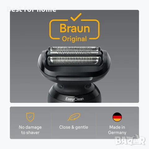 Резервна глава за електрическа самобръсначка Braun Series 5 – лесен монтаж за бръснене, снимка 2 - Електрически самобръсначки - 56209363