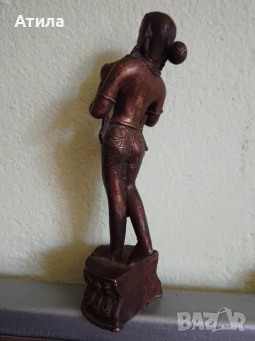 статуетка индия бронз 21/6 см, снимка 5 - Статуетки - 51188781