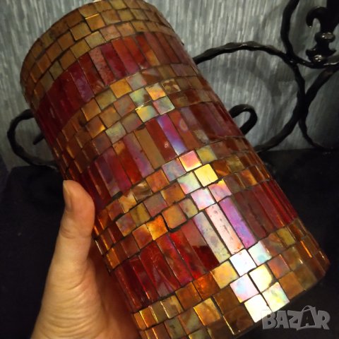  Изумителна кристална  ваза Арт Деко стил "тифани " НАМАЛЕНИЕ, снимка 2 - Вази - 38015505