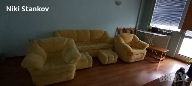Холова гарнитура , снимка 12 - Дивани и мека мебел - 52501349