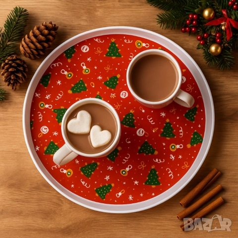 Практична Коледна табла с елхички