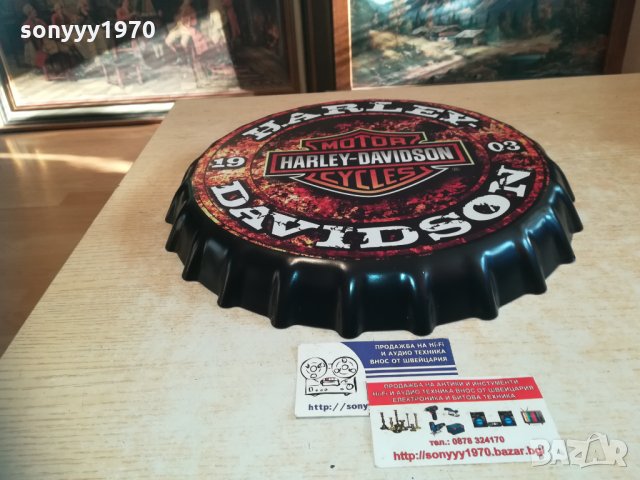 harley davidson-35x4см капачка за стена 1411201617, снимка 14 - Колекции - 30786625