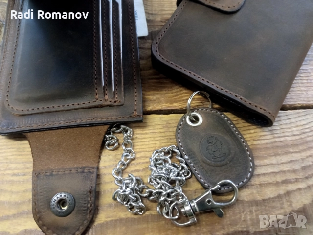 Ръчно изработени мъжки кожени портфейли , снимка 2 - Портфейли, портмонета - 52309225