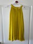Разкошна сатенена сатен one size парти коктейлна официална блуза топ цвят горчица , снимка 3