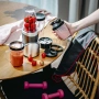Мощен блендер за смутита с пълен комплект чаши и бутилки - BPA Free, импулсен режим, снимка 5