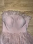 Розова рокля с тюл 36 размер, снимка 3