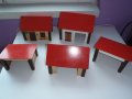 дървена детска къща / комплект дървени къщички 