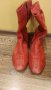 Дамски червени ботушки естествена кожа 39 номер, снимка 5