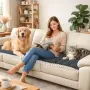 LOOBANI Pet Sofa Cover 2/3/4 Seater – теди плътен протектор за диван против косми, драскотини и, снимка 5