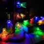 ✨Многоцветни коледни LED лампички на батерии - 5 вида - цветя, еленчета, снежинки, топчета, камбанки, снимка 16
