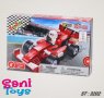 Конструктор състезателна червена кола F1, 102 части