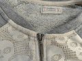 Дамски суичър PULL & BEAR оригинал, size S, с дантела цвят екрю, много запазен, снимка 3