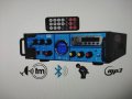 усилвател с караоке функция , еквалайзер Мp3, USB, SD, FM РАДИО , дистанционно управление., снимка 5