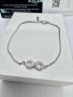 Сребърна гривна с мойсанит (Диамант) , снимка 6