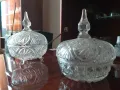 Кристарни купи с капаци, снимка 1