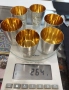 СССР-сребърни 875 чаши с позлата,шест броя/Царска Русия пет лъжички сребро 84-100 лв за брой/, снимка 18