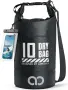 Водоустойчива раница Lamicall Dry Bag - [Джоб с цип] 10L/20L водоустойчива чанта с капак на колела, снимка 1