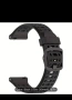 Черна силиконова каишка за смарт часовник 20мм, снимка 1