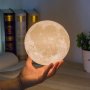 LED настолна нощна лампа луна - 3D Moon light Luna, снимка 6