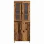 vidaXL Висок шкаф 2 бр. Старо дърво 69,5 x 34 x 180 см, снимка 6