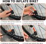 Велосипедна помпа SNMIX с манометър, велосипедна ръчна помпа за всички велосипеди, снимка 7