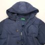 United Colors of Benetton Down Parka Мъжко XS Юношеска Парка Яке Грейка с Качулка Гъши Пух 13-14г, снимка 4